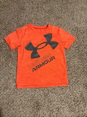 Under Armour Bright Orange Short Sleeve Logo Tee
